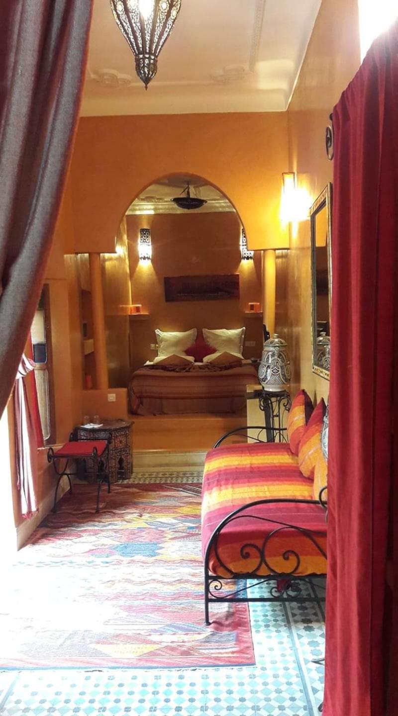 Riad Les Nuits De Marrakech Marrakesh Exterior photo A room at the hotel